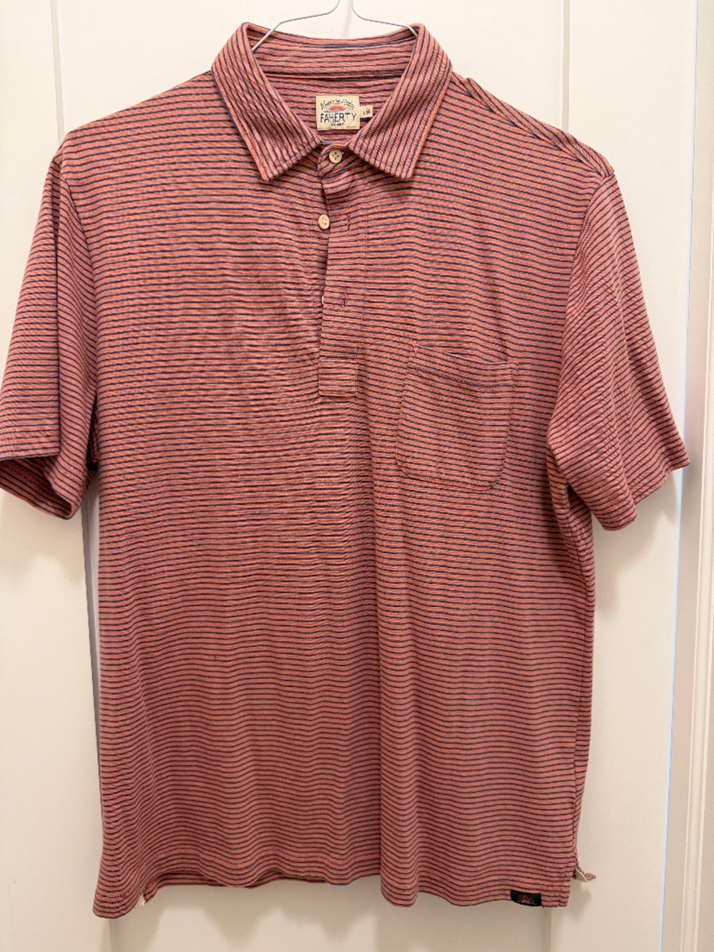 Faherty Men's Polo, Size L
